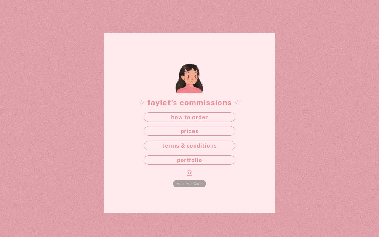 Carrd profile picture for @faylet